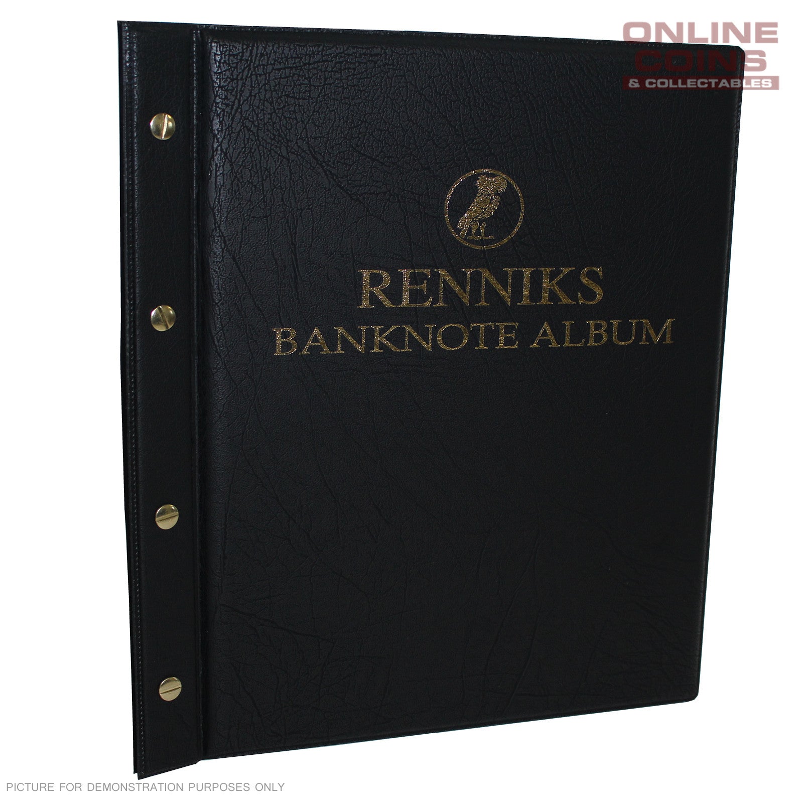 RENNIKS Banknote Album including 6 Note Album Pages - BLACK